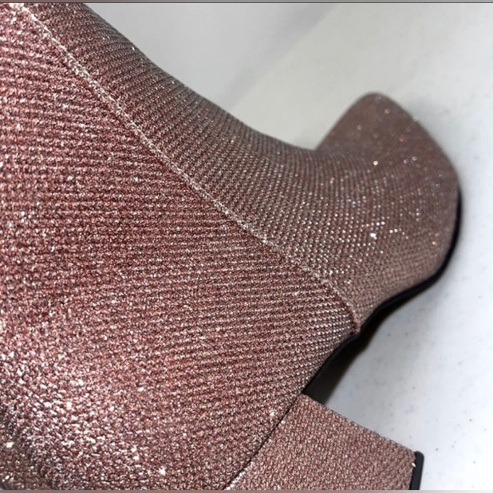 Elegant Glitter Ankle Boots - Picture 6 of 9